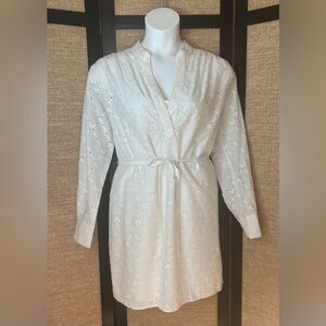 NWT Banana Republic Long Sleeve Eyelet Dress